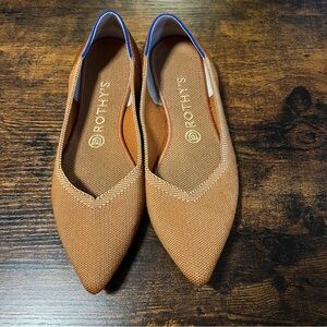 Rothy’s Point Flats in Fawn (Size 9.5)